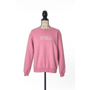 Museum of Ice Cream Pink Crewneck Sweatshirt Size S White Lettering